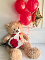 Oso 39”+ Docena de Rosas
